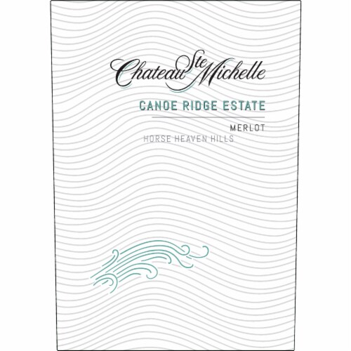 Chateau Ste Michelle Canoe Ridge Estate Merlot Washington Red Wine Perspective: right