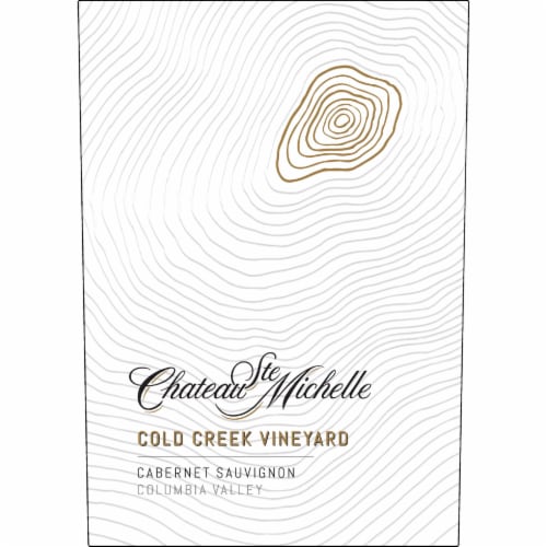 Chateau Ste Michelle Cold Creek Vineyard Cabernet Sauvignon Washington Red Wine Perspective: right