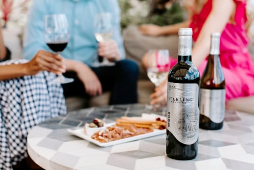 Sterling Vineyards Cabernet Sauvignon Napa Valley Red Wine Perspective: right