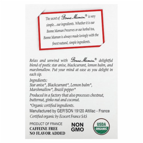 Bonne Maman® Contentment Herbal Tea Perspective: right