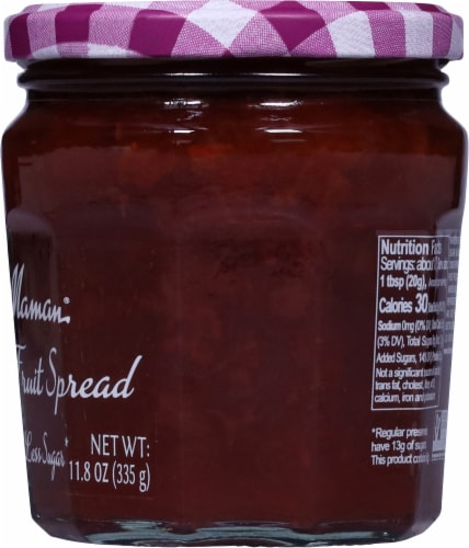 Bonne Maman® More Fruit Less Sugar Strawberry Fruit Spread Perspective: right