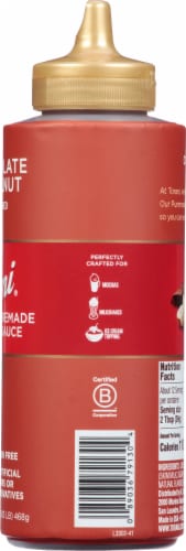 Torani® Chocolate Hazelnut Flavored Puremade Sauce Perspective: right