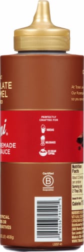 Torani® Saea Salt Chocolate Caramel Sauce Perspective: right