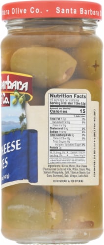 Santa Barbara Olive Co. Hand Stuffed Bleu Cheese Stuffed Olives Perspective: right