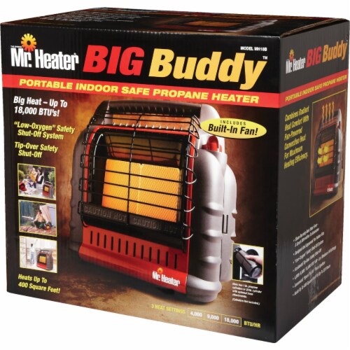 MR. HEATER Big Buddy 18,000 BTU Radiant Propane Heater F274885 Perspective: right
