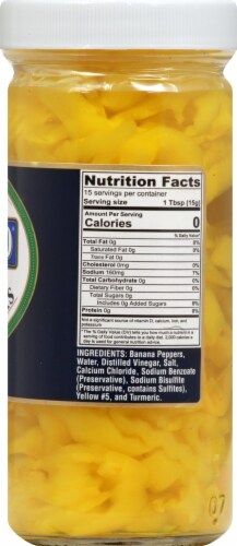 Racconto Sliced Mild Banana Peppers Perspective: right
