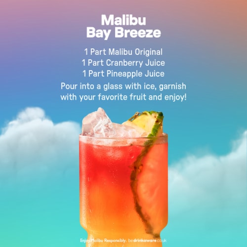 Malibu Original Coconut Rum Perspective: right