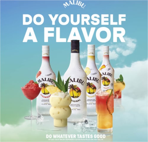 Malibu Original Coconut Rum Perspective: right