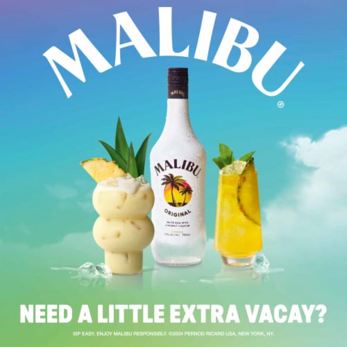 Malibu Original Coconut Rum Perspective: right