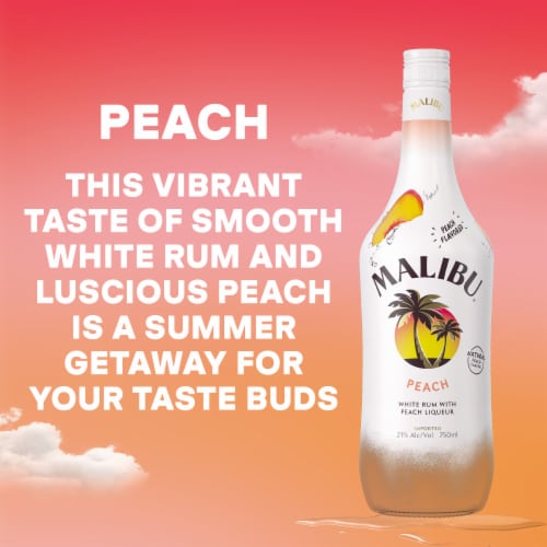 Malibu Peach Rum Perspective: right