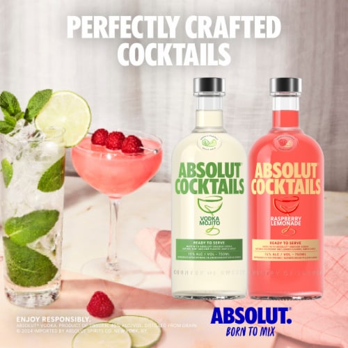 Absolut Raspberry Lemon Cocktail Perspective: right