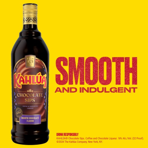 Kahlua Chocolate Sips Coffee Liqueur Perspective: right