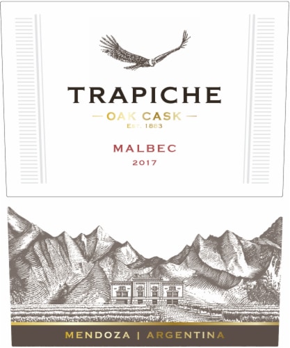 Trapiche Oak Cask Malbec Red Wine Perspective: right