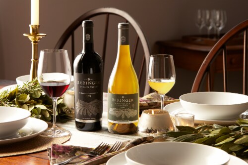 Beringer Vineyards Chardonnay Napa Valley White Wine Perspective: right