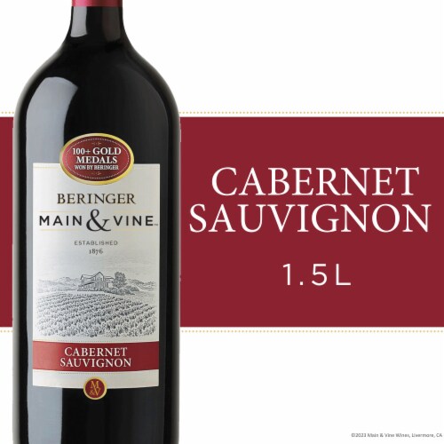 Beringer Main & Vine Cabernet Sauvignon California Red Wine Perspective: right