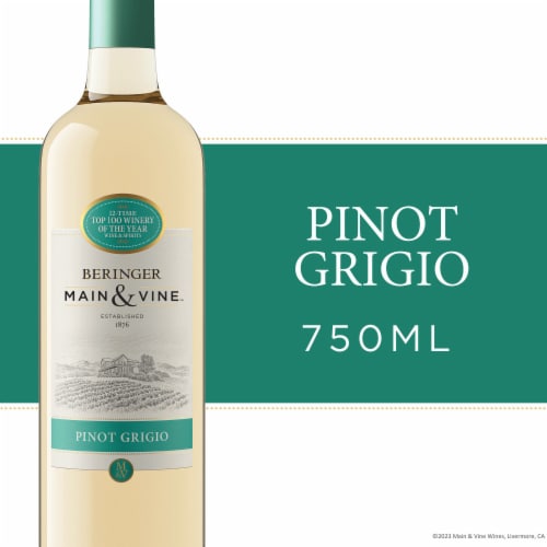 Beringer Main & Vine Pinot Grigio California White Wine Perspective: right
