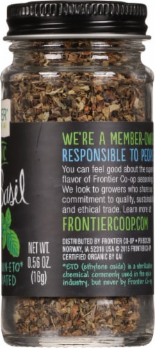 Frontier Organic Sweet Basil Leaf Flakes Perspective: right