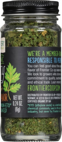 Frontier Organic Parsley Flakes Perspective: right