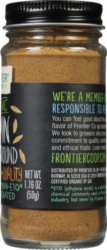 Frontier Organic Ground Cumin Seed Perspective: right