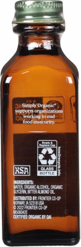 Simply Organic® Almond Extract Bottle Perspective: right