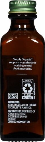 Simply Organic® Almond Extract Bottle Perspective: right
