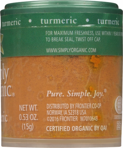 Simply Organic® Ground Turmeric Perspective: right