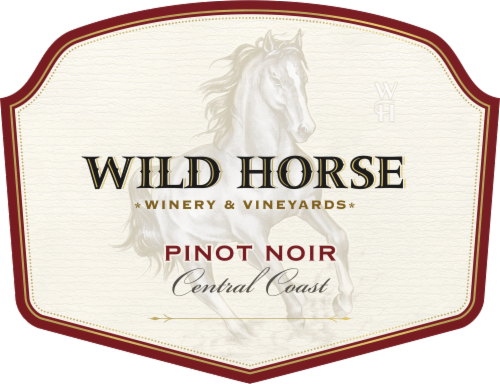 Wild Horse Pinot Noir California Red Wine Perspective: right