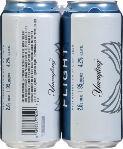 Yuengling Flight Beer 6 Cans Perspective: right