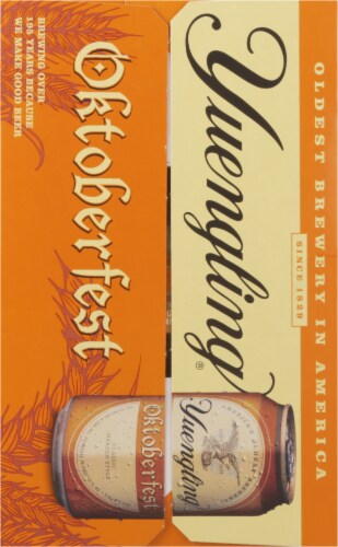 Yuengling® Oktoberfest Classic Marzen Style Beer Cans Perspective: right