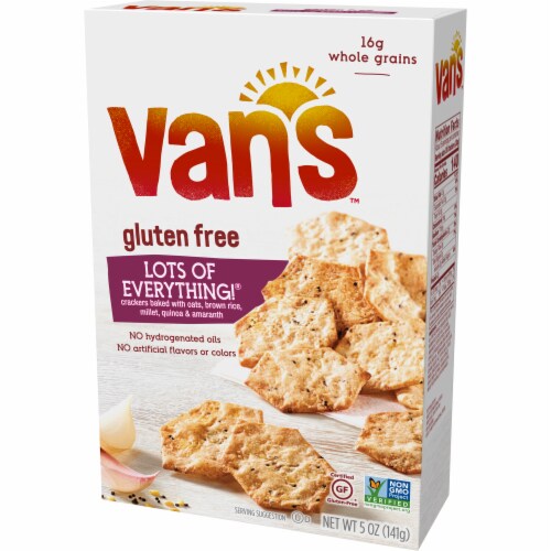Van's Gluten Free Lots of Everything! Crackers Perspective: right