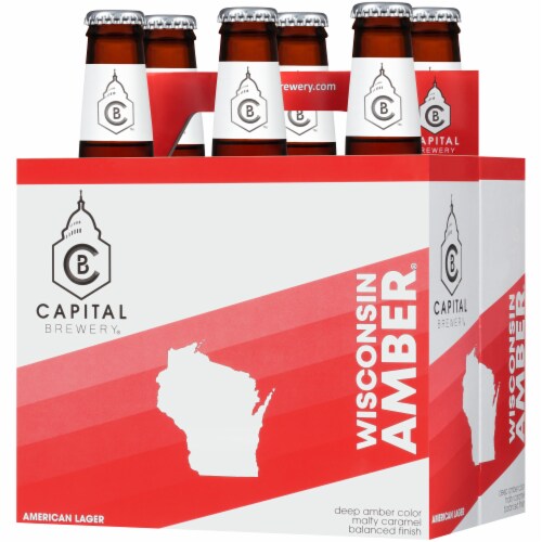 Capital Brewery Wisconsin Amber American Lager Perspective: right