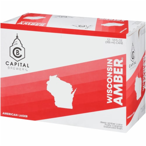 Capital Brewery Wisconsin Amber American Lager Perspective: right
