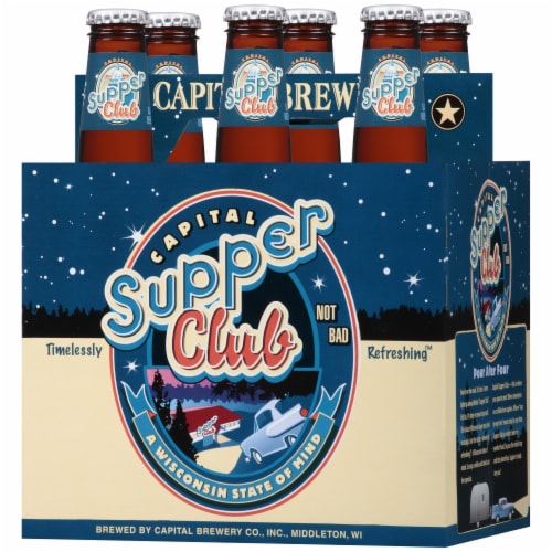 Capital Brewery Supper Club Lager Perspective: right