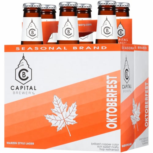 Capital Brewery Oktoberfest Marzen Style Lager Perspective: right