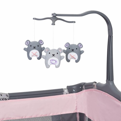 Baby Trend Portable Infant Trend-E Nursery Center with Bassinet, Starlight Pink Perspective: right