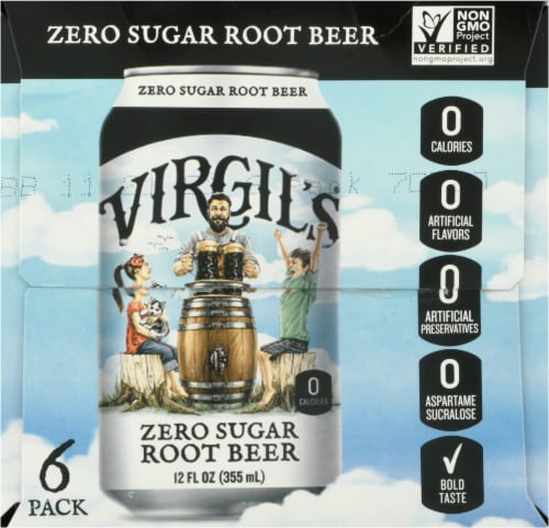 Virgil's Zero Sugar Root Beer Perspective: right
