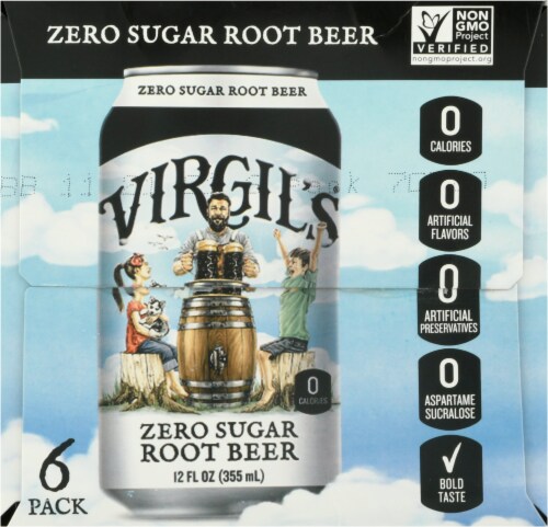 Virgil's Zero Sugar Root Beer Perspective: right