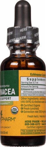 Herb Pharm Echinacea Herbal Supplement Perspective: right