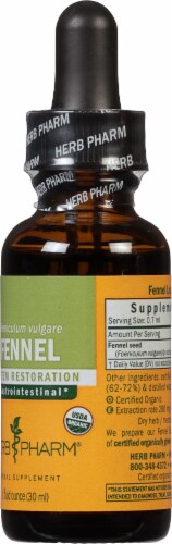 Herb Pharm Mature Seed Fennel System Restoration Herbal Supplement Perspective: right