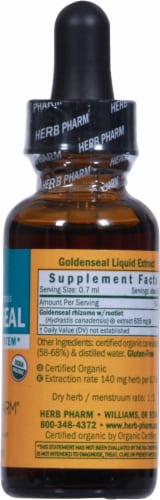 Herb Pharm® Goldenseal Herbal Supplement Perspective: right