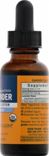 Herb Pharm Lavender Herbal Supplement Perspective: right