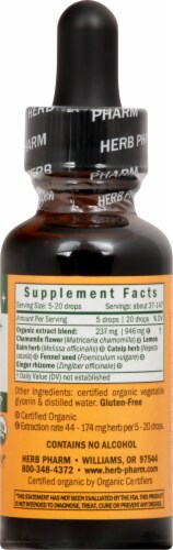 Herb Pharm Kids Tummy TLC Organic Herbal Supplement Perspective: right
