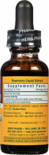 Herb Pharm Rosemary Optimal Well-Being Herbal Supplement Perspective: right