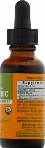 Herb Pharm Turmeric Herbal Supplement Perspective: right