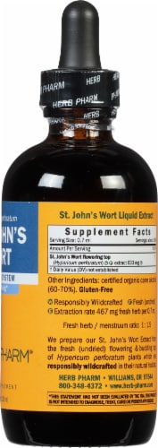 Herb Pharm St John's Wort Herbal Supplement Perspective: right