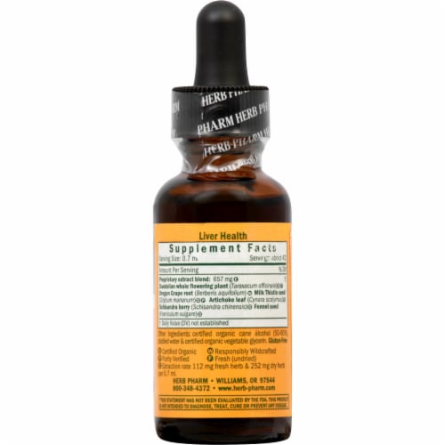 Herb Pharm Liver Health Herbal Supplement Perspective: right