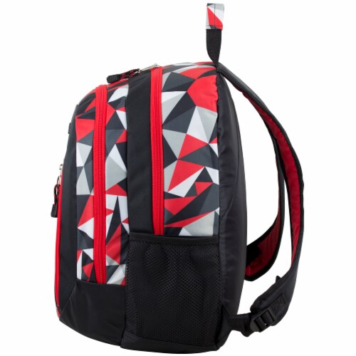 Eastsport Active 2.0 Backpack - Black/Poppy Red Geo Perspective: right