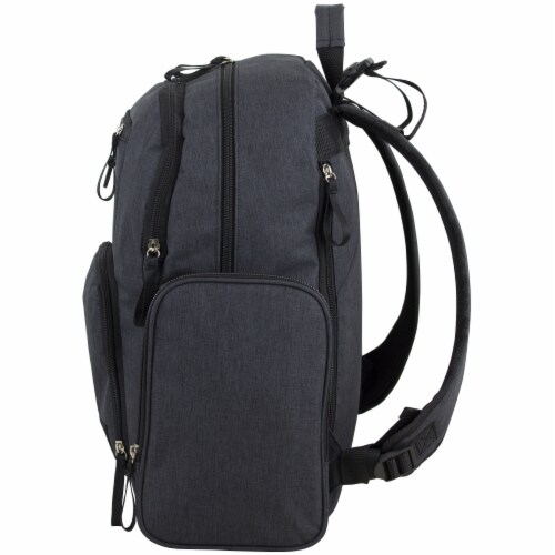 Bodhi Baby Bond Street Diaper Backpack - Black Chambray Perspective: right