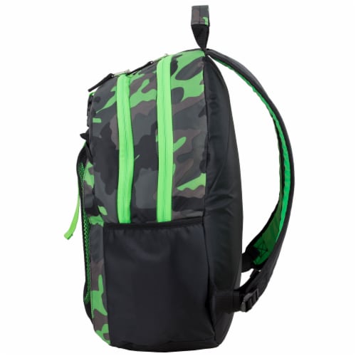 Fuel Deluxe Backpack/Lunch Bag Combo - Green/Black Perspective: right