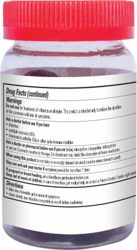 Cold-EEZE Plus Defense Natural Citrus with Elderberry Zinc Chewable Gels Perspective: right